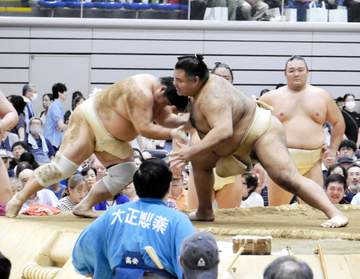 高安がぶつかり稽古で左足痛める、宇良に胸を出している最中に「ピキッと来たみたい」【大相撲夏巡業】