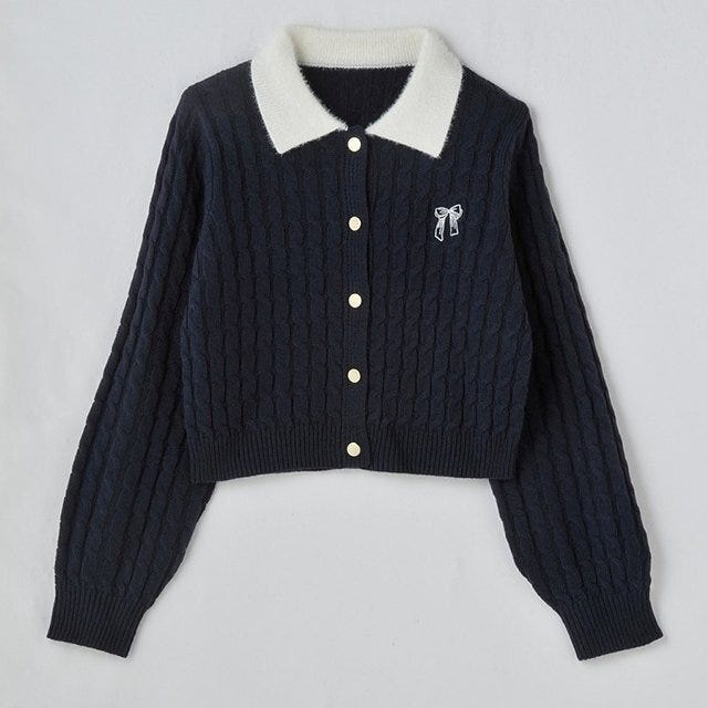 しまむら 襟付きニットカーディガン(瞬間seju) しまむらの襟付きニットカーディガン(瞬間seju)