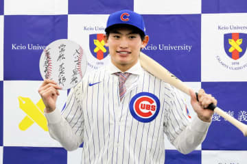 カブスとマイナー契約、慶大・常松広太郎「5年後」メジャー昇格 夢はHR競争でジャッジと対決