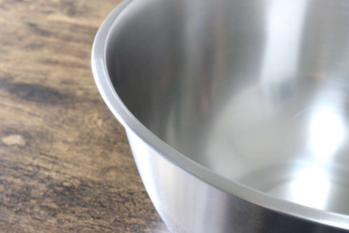 ステンレスボウル　素材感