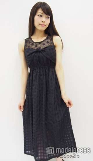 ギンガムマキシワンピース「Marblee」13,824円（税込）