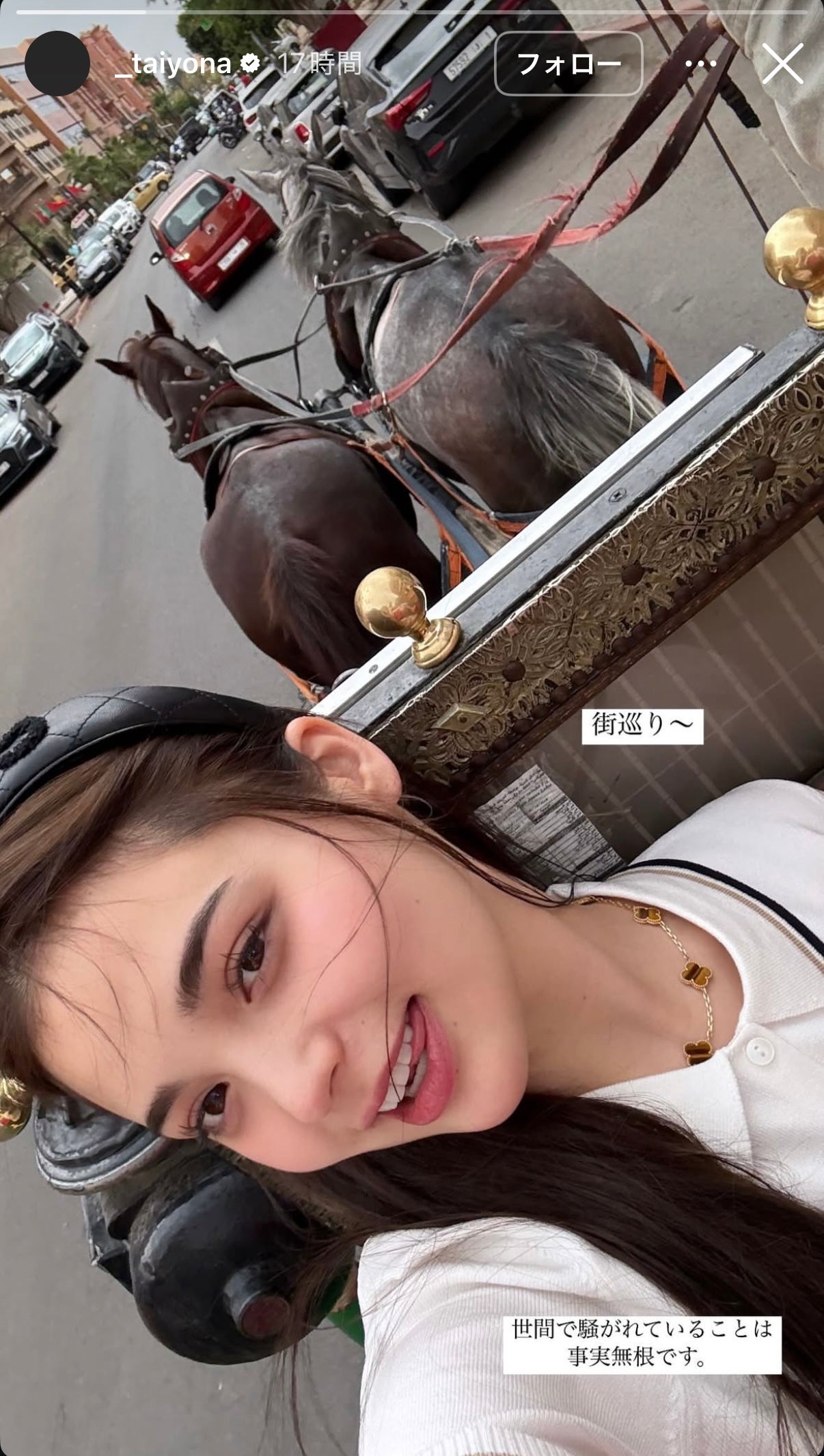 太陽奈 Instagramストーリーズより