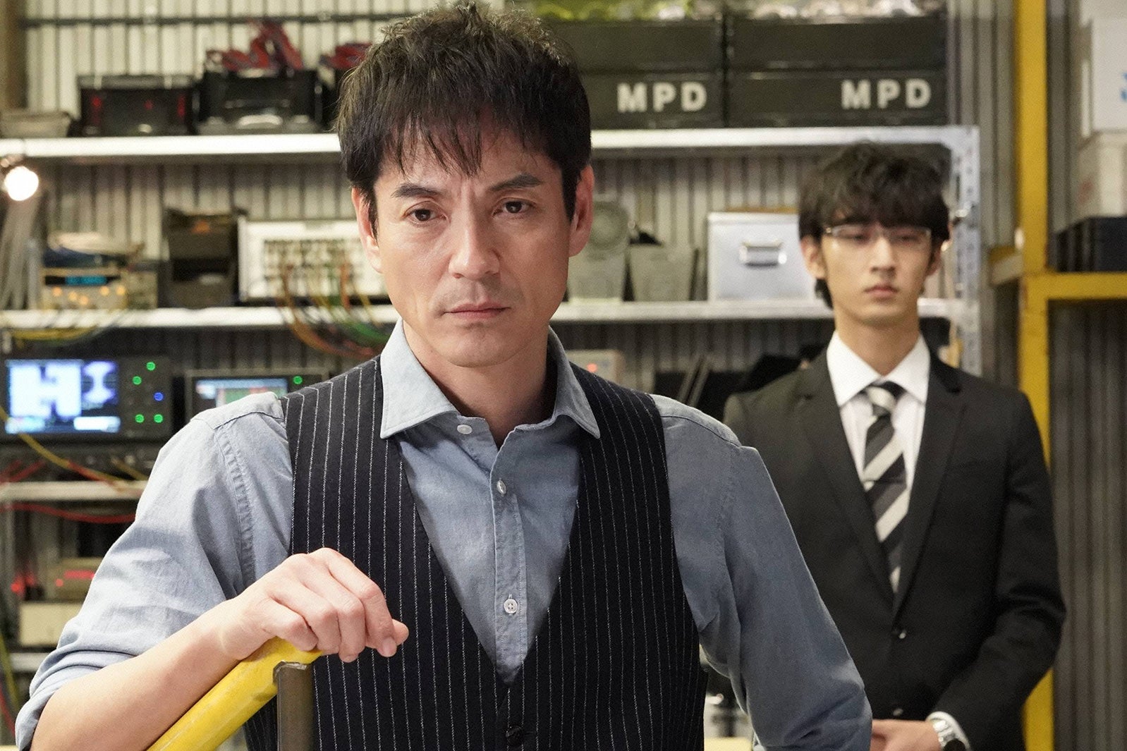沢村一樹、上杉柊平／「絶対零度～未然犯罪潜入捜査～」第3話より（C）フジテレビ