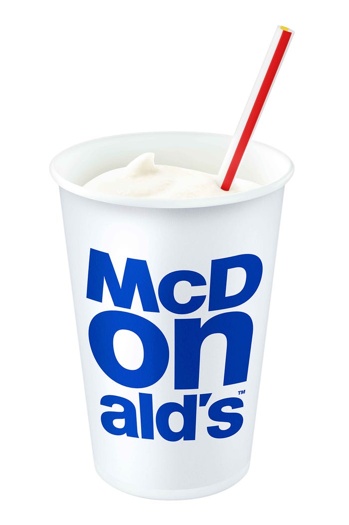 Mサイズ-マックシェイク×カルピス(R)/画像提供:日本マクドナルド