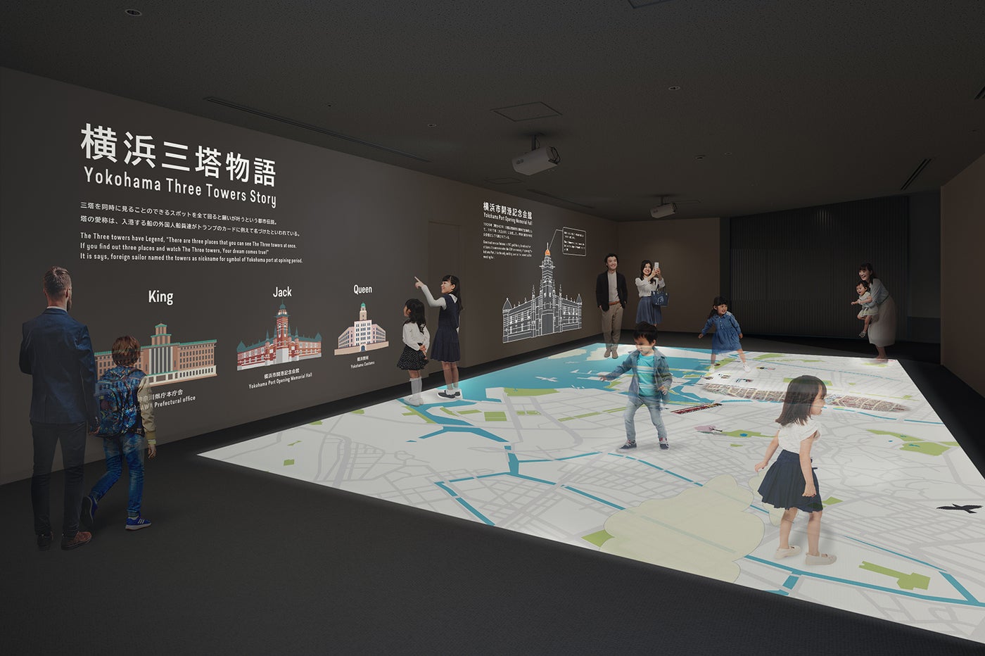 空中散歩マップ／画像提供：三菱地所プロパティマネジメント