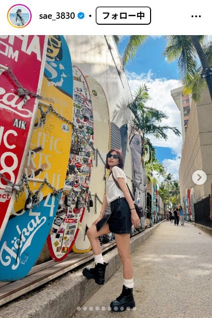 宮澤佐江Instagramより