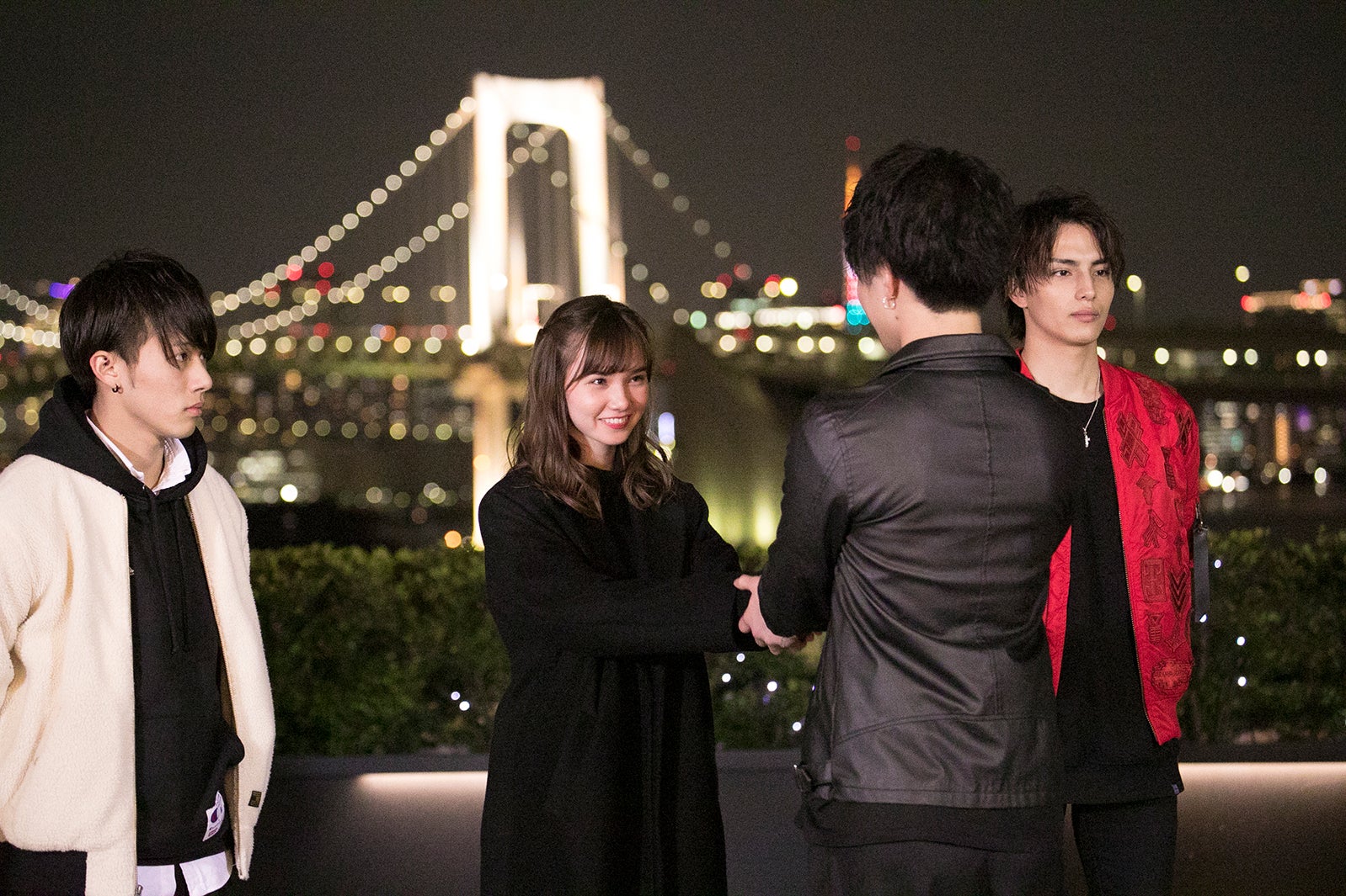 1人1人に声をかけるたいぞー「真冬のオオカミくんには騙されない」#7（C）AbemaTV