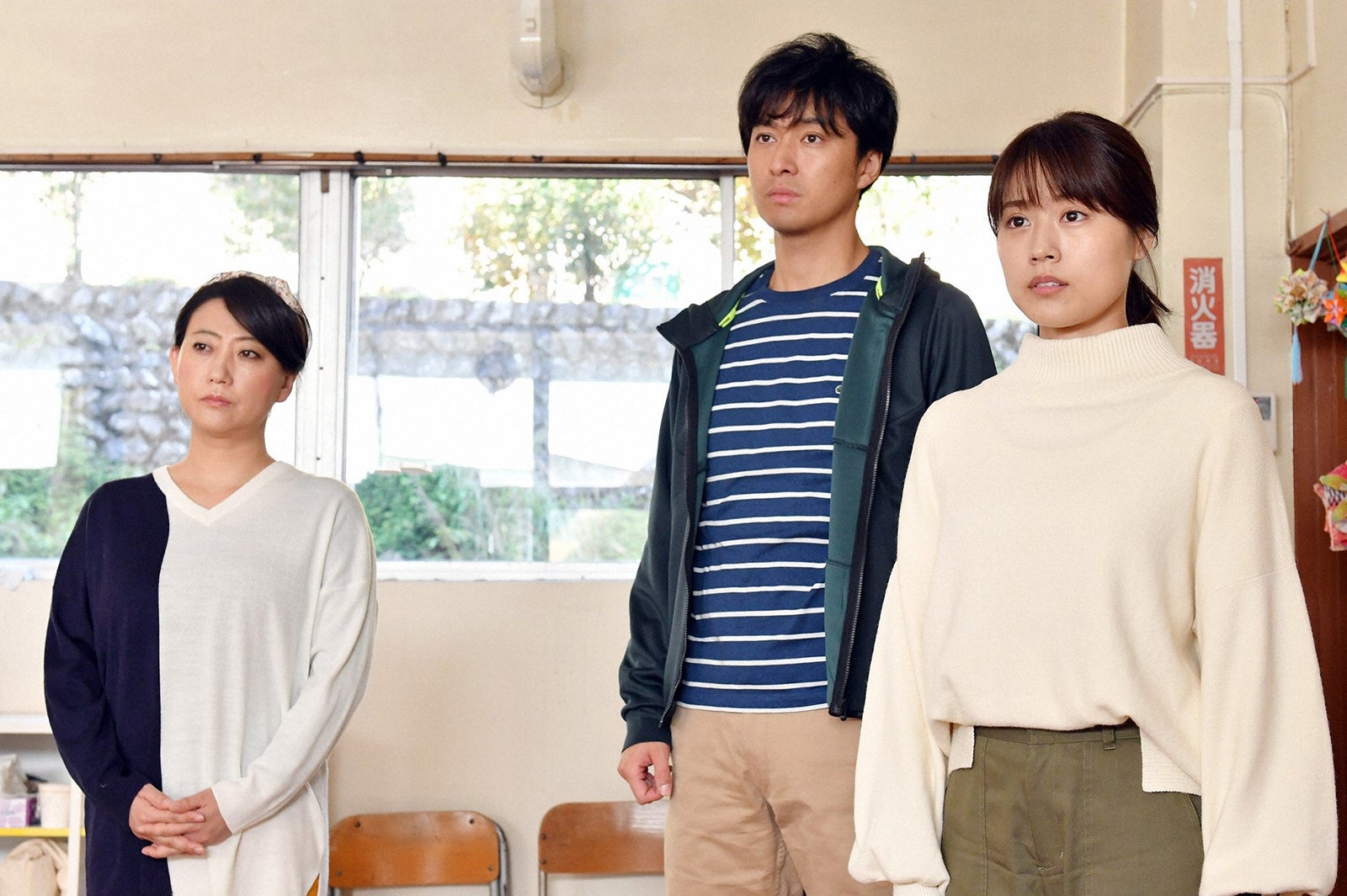 友近、渡辺大、有村架純／「中学聖日記」第8話より（C）TBS