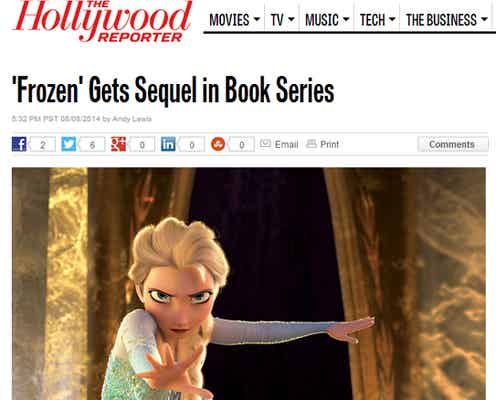 「アナと雪の女王」続編決定
