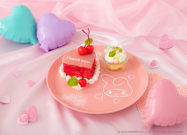 【バースデーメニュー】みんなでお祝い◇デコプレート税込1,590円（C）2024 SANRIO CO．，LTD．APPROVAL NO．L654057