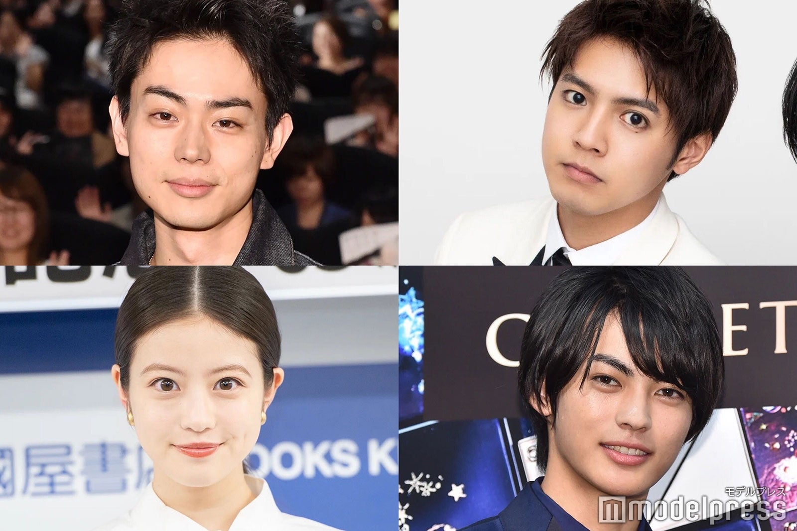 （左上から）菅田将暉、片寄涼太（左下から）今田美桜、神尾楓珠 （C）モデルプレス