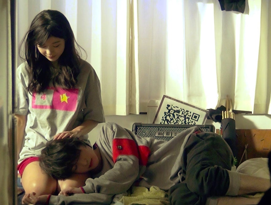 馬場ふみか、阪本奨悟／「鼻声」Music Videoメイキング画像（提供画像）