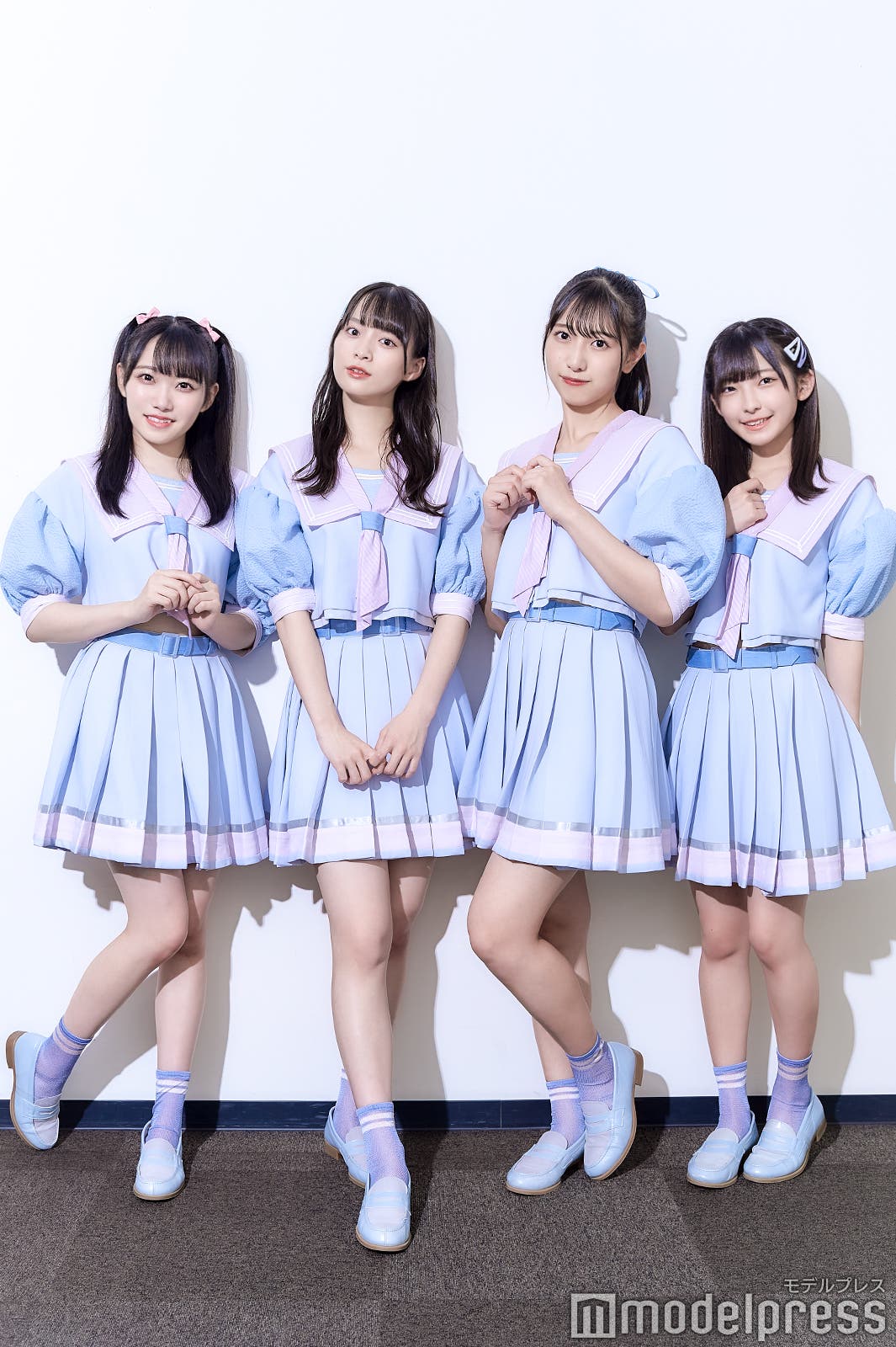 (左から)本田珠由記、冨田菜々風、蟹沢萌子、永田詩央里(C)モデルプレス