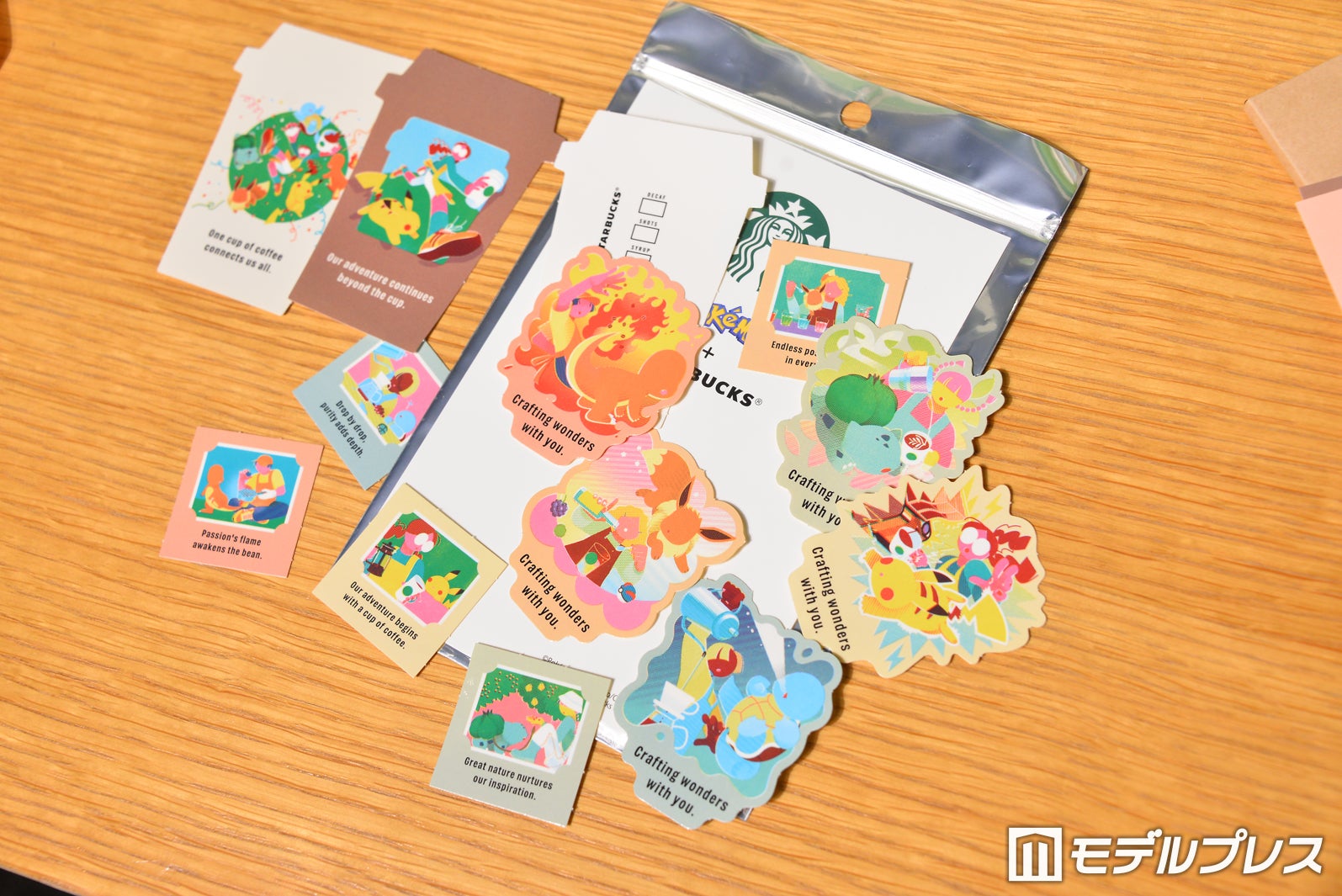 『Pokemon + STARBUCKS アートステッカーセット』￥1,800（C）モデルプレス