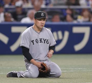 巨人3連敗で借金生活 5月は2勝6敗 4カード連続負け越し 田中将が今季最短5回降板 1軍昇格の丸が1号放つも実らず