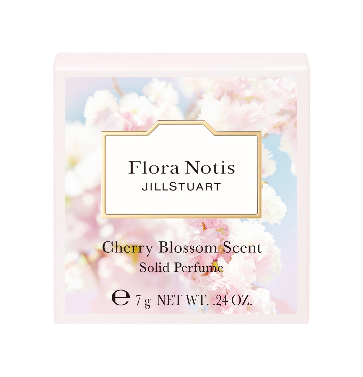 「チェリーブロッサム ソリッドパフューム」パッケージ（C）Flora Notis JILL STUART