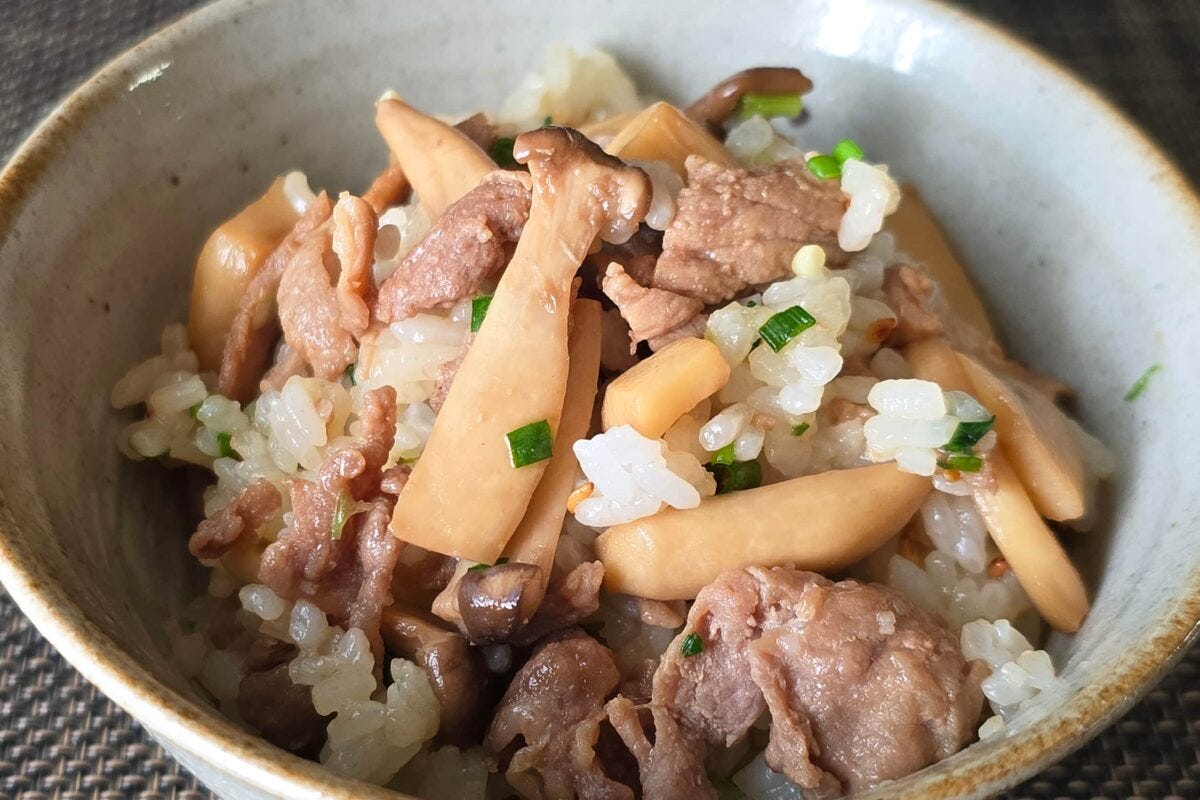 甘辛豚の混ぜご飯
