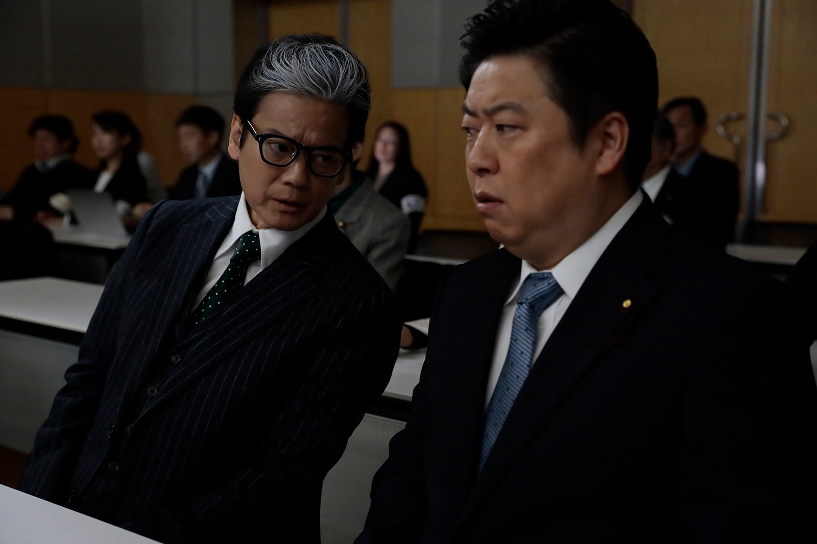 唐沢寿明、吉田ウーロン太「プライベートバンカー」第4話（C）テレビ朝日