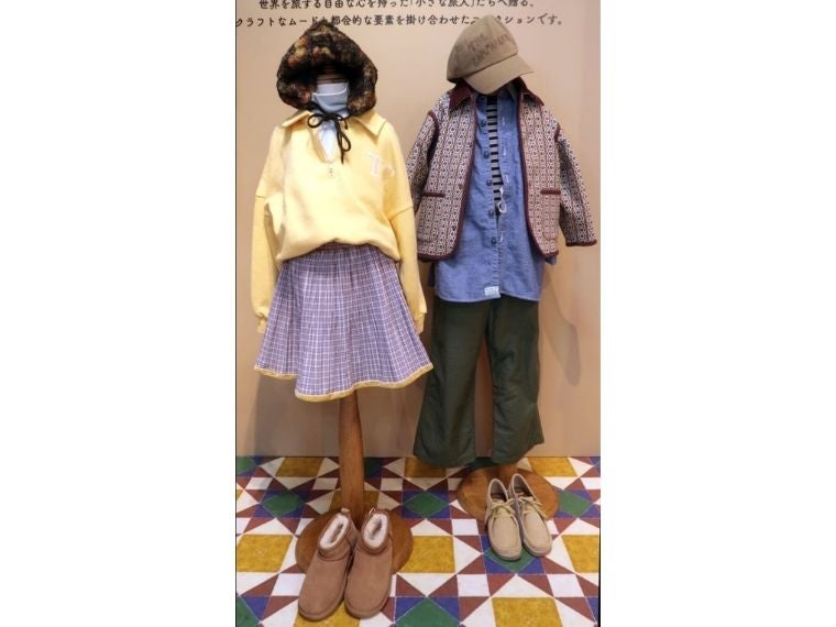「こどもビームス」26年秋冬 温かみのある色柄や重ね着