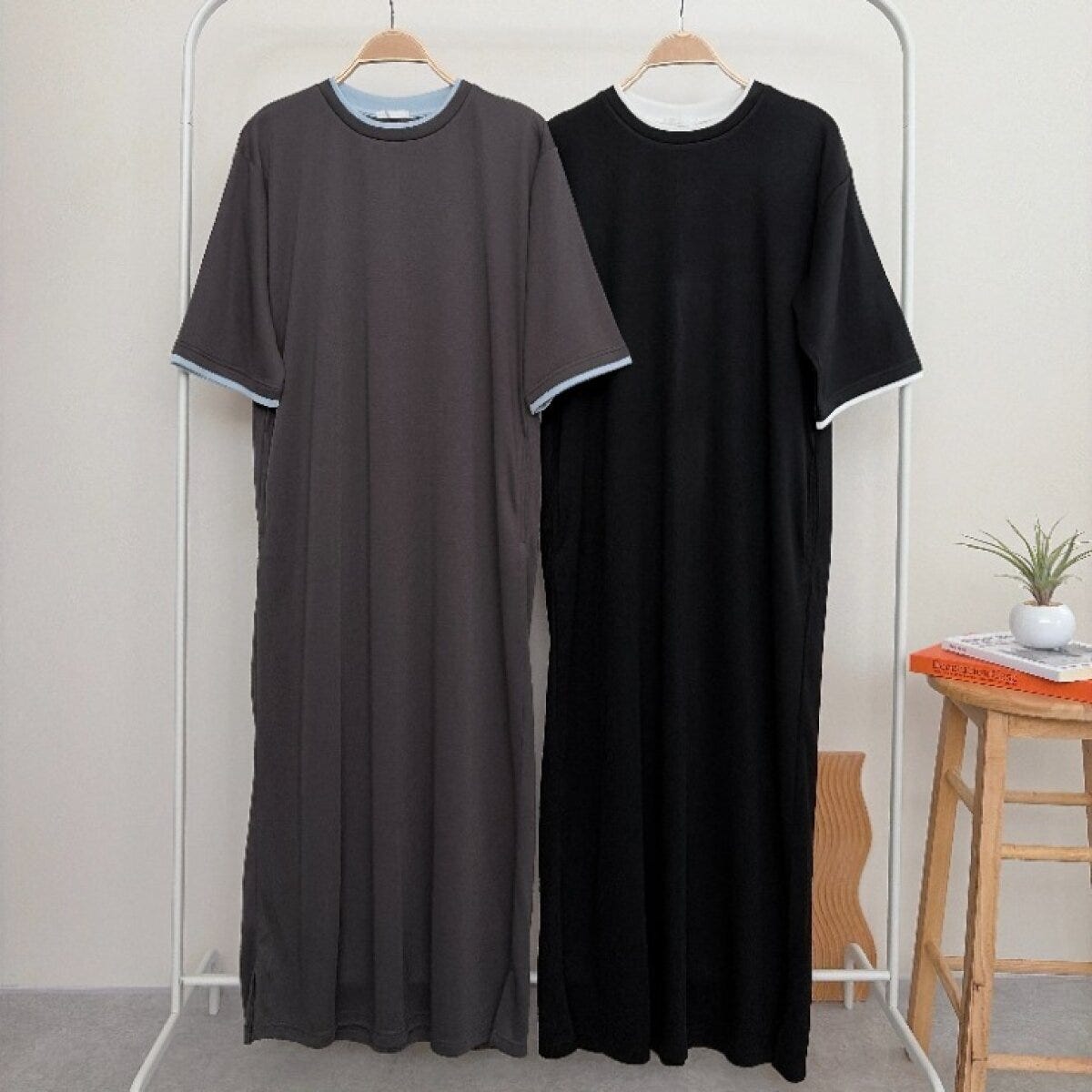 しまむら レイヤード風ワンピース(rumi) しまむらのレイヤード風ワンピース(rumi)