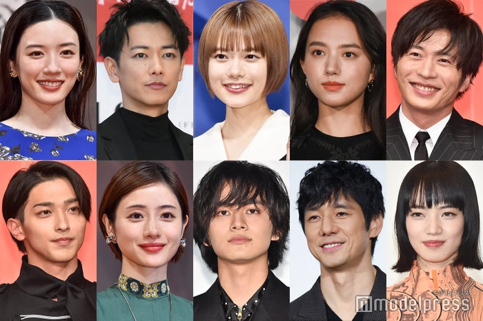 (上段左から)永野芽郁、佐藤健、杉咲花、清原果耶、田中圭(下段左から)横浜流星、石原さとみ、北村匠海、西島秀俊、小松菜奈(C)モデルプレス