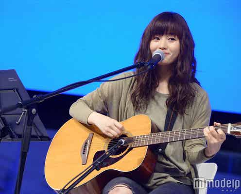 月9ヒロイン藤原さくら、ハプニング連発に「怒らないで」“路上ライブ”にファン2000人