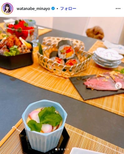 渡辺美奈代Instagramより