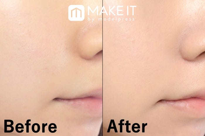 Before:素肌 After:MISSHA/ミシャ M クッション ファンデーション(モイスチャー)/No.23 使用 (C)メイクイット