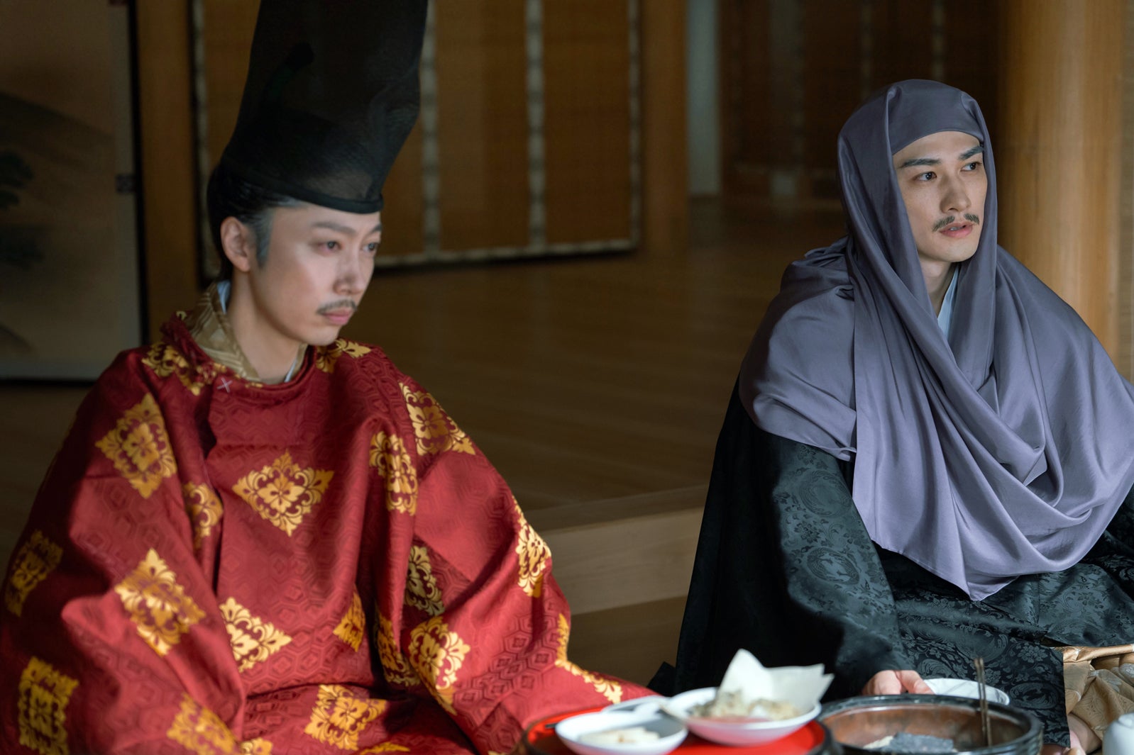 金田哲、町田啓太「光る君へ」最終話（C）NHK