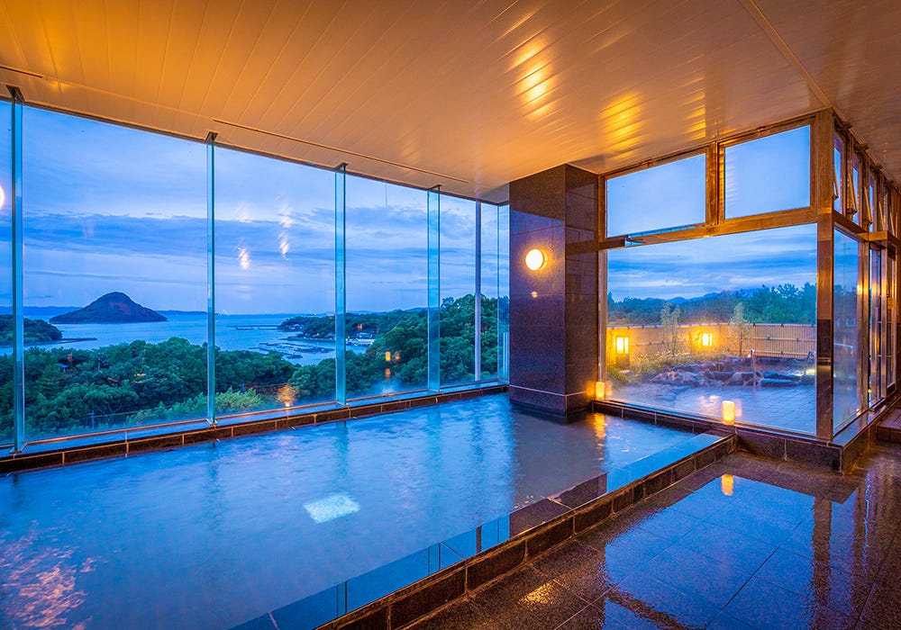 絶景の天草富士を温泉から一望「大江戸温泉物語 天草ホテル亀屋」上天草にオープン