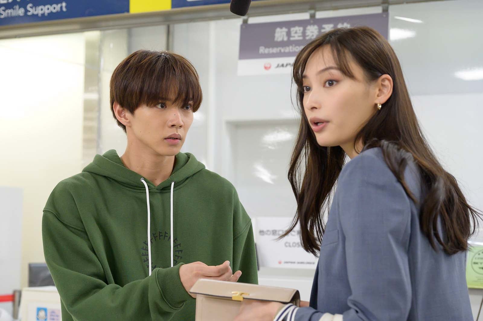 佐藤大樹、大政絢「理想ノカレシ」第1話より（C）「理想ノカレシ」製作委員会