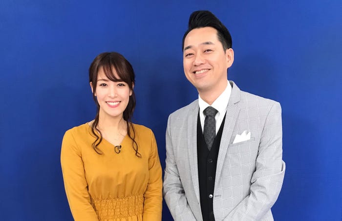 (左から)鷲尾伶菜、設楽統(画像提供:テレビ東京)