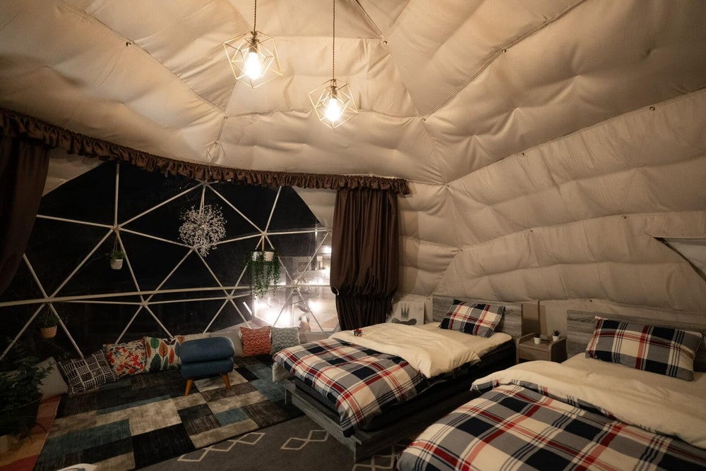 茨城に海辺のグランピング施設「EAST COAST FINE GLAMPING」温水プールを完備