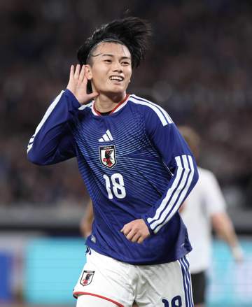 上田綺世MVP 先制のゴン超え代表通算22得点目で森保監督国内最終戦飾る 4戦4発大暴れ「運も良かったですね」