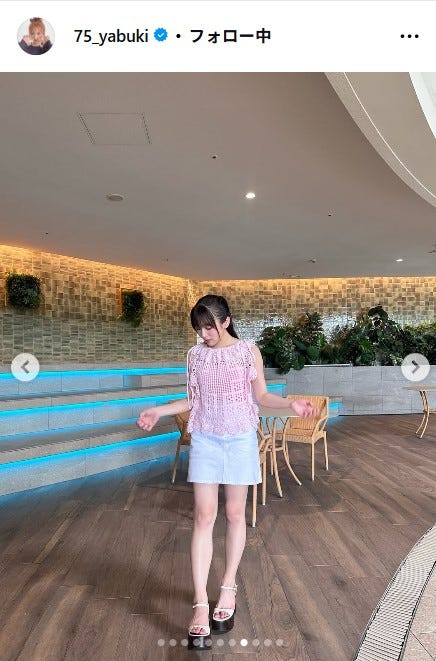 矢吹奈子Instagramより