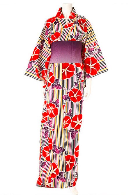 朝顔柄浴衣4点セット「fifth」8,900円(税抜)/画像提供:fifth