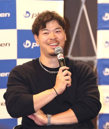 阪神・佐藤輝 尊敬する選手は「大山さん」ファイテンのファンミーティングでしっかり笑いも誘う