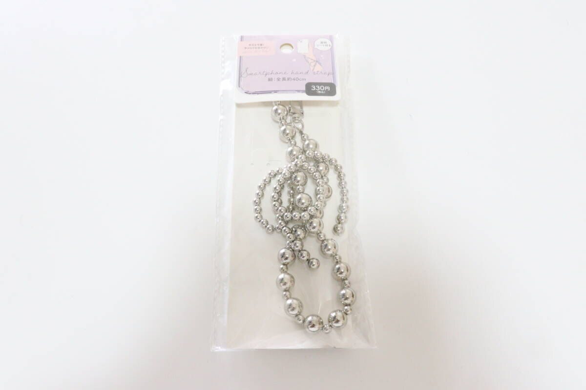 ハンドストラップ（パールリボン、シート付き）　パッケージ