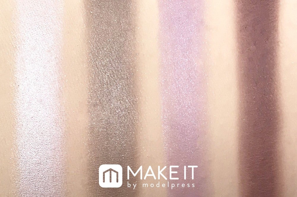 セザンヌ／エアリータッチシャドウ／05 スミレブラウン スウォッチ (C)メイクイット