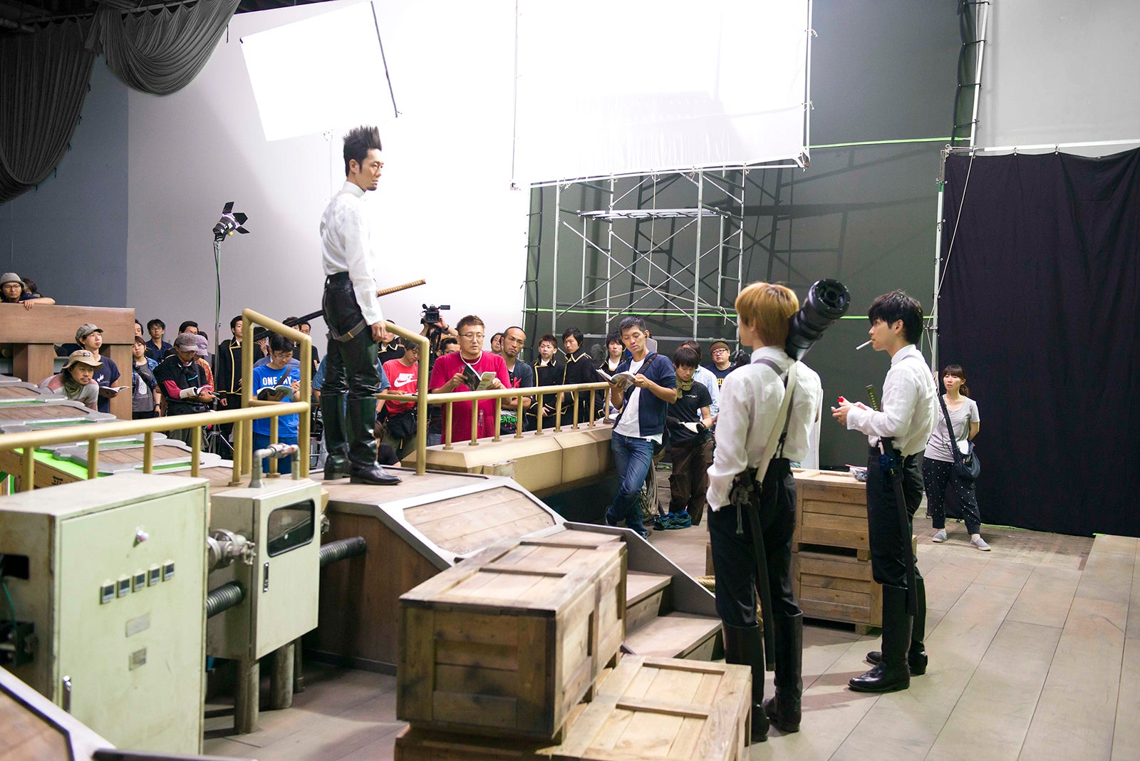 真選組メイキングショット（C）空知英秋／集英社 （C）2017 映画「銀魂」製作委員会