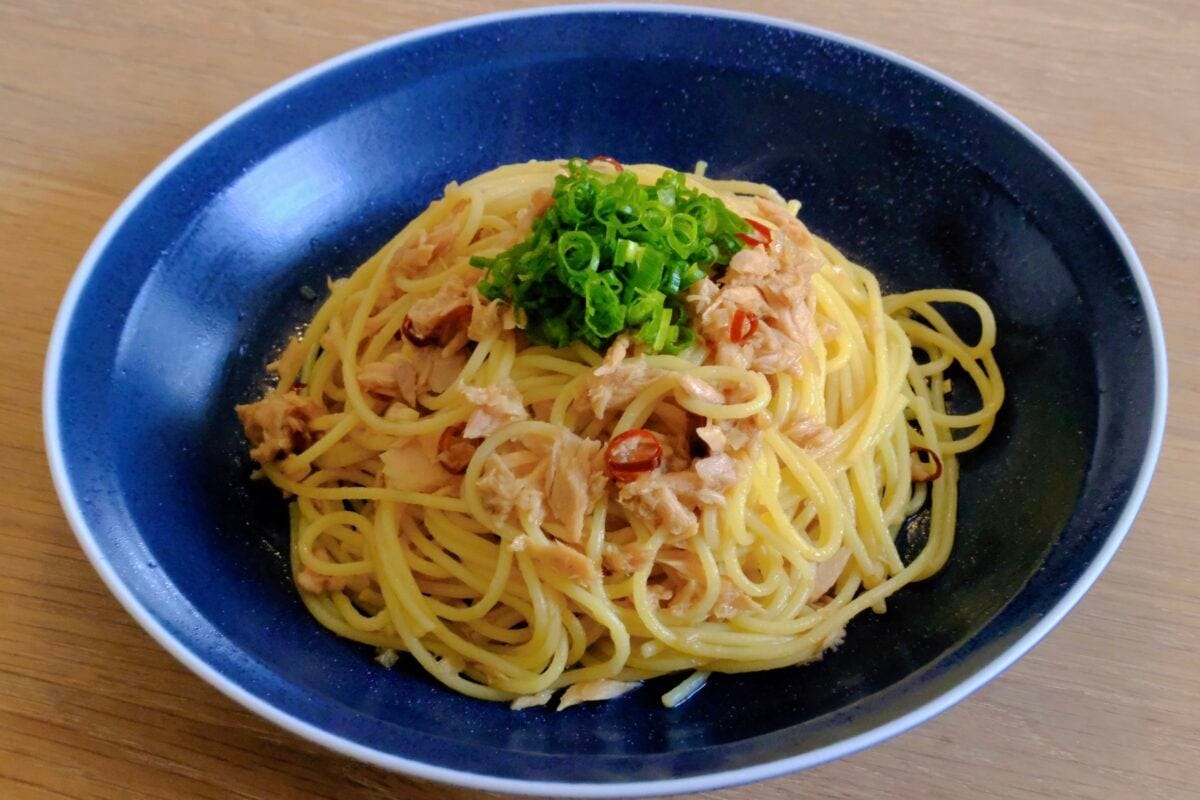 ツナの和風ペペロンチーノ