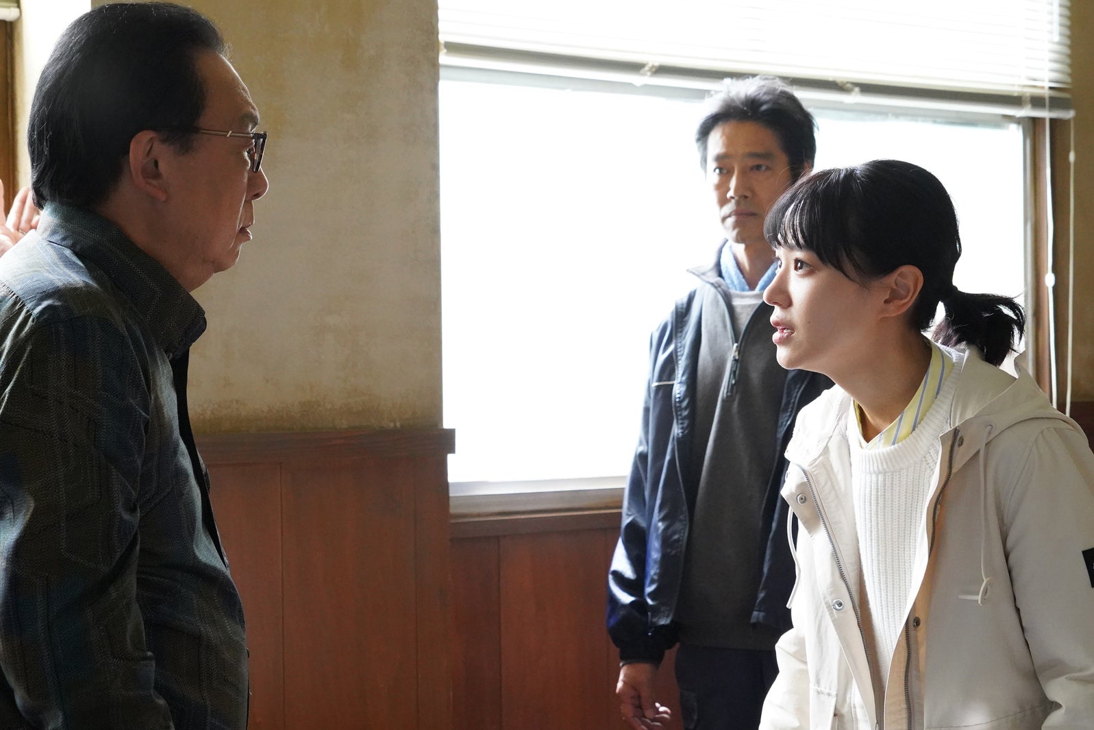 梅沢富美男、堤真一、奈緒「ファーストペンギン！」最終話より（C）日本テレビ