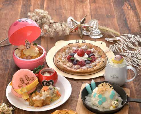 「カービィカフェ WINTER」ピンク色バーガーや和風あんみつなど冬限定フード続々