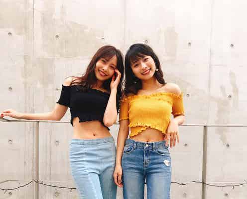 佐野ひなこ&ロン・モンロウ(栗子)「くびれスゴイ!」抜群スタイルが話題