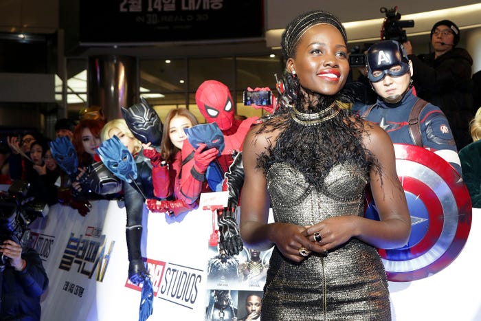 「ブラックパンサー」韓国プレミアより(C)Marvel Studios 2018