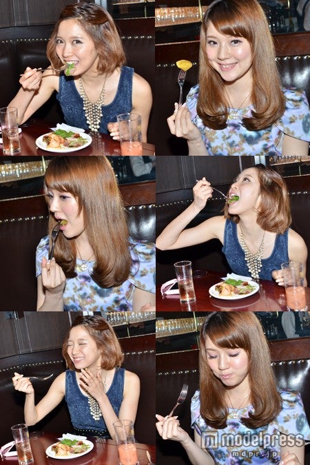 美味しい料理に癒やされる／モデル：遠藤千夏、藤浦真菜