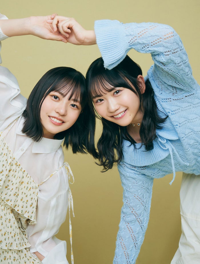 日向坂46正源司陽子＆藤嶌果歩「守ってあげたくなる」互いの部分語る 仲良し同期コンビ対談カット公開＜H46 MODE vol.1＞