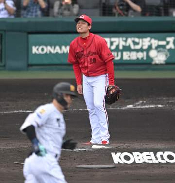 広島・栗林が一発に泣く 佐藤輝に今季初被弾となる6号ソロ浴びる 安定感は変わらず7回1失点で降板 3勝目はならず