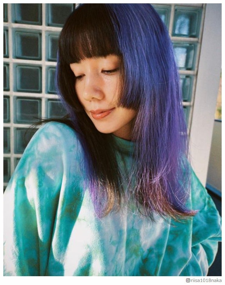 仲里依紗、“パープルヘア”にイメチェン「どの色も似合いすぎ」「美しい」と絶賛の声