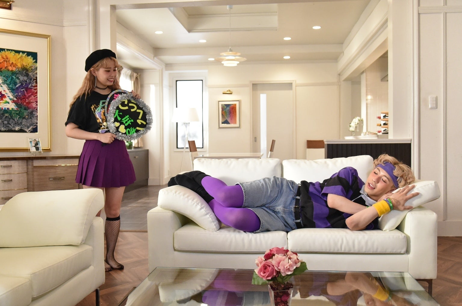 （左から）ぺこ、りゅうちぇる（画像提供：関西テレビ）